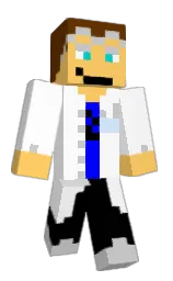 Bob_the_Chemist's Minecraft skin wearing the Migrator cape