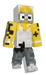 black and golden dream Minecraft skin — Classic model