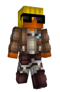 Front of ZZZAC's skin