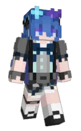 dove gray and mine shaft Minecraft skin — Slim model — first worn by HarlowQuacks