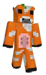 MechaMan1615's Minecraft skin wearing the Zombie Horse cape
