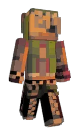 black and finch Minecraft skin — Slim model — first worn by onroute