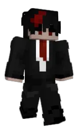 heavy metal and cod gray Minecraft skin — Classic model