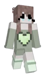 bud and hint of green Minecraft skin — Slim model — first worn by Lina2250