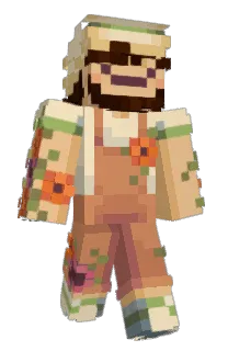 Front of Legocee's skin