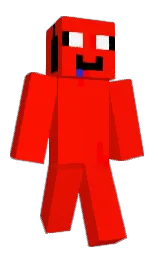 red and black Minecraft skin — Classic model