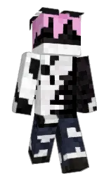 white and cod gray Minecraft skin — Slim model — first worn by Mr_Vain_
