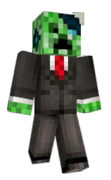 black pearl and armadillo Minecraft skin — Classic model — first worn by PogMolly