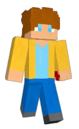 sunglow and science blue Minecraft skin — Classic model