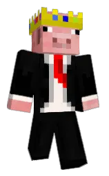 black and cod gray Minecraft skin — Classic model