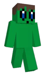 MostlyGreen's Minecraft skin wearing the Migrator cape