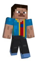 shark and old rose Minecraft skin — Classic model — first worn by SonOfFire