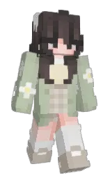 Liushia's Minecraft skin wearing the Pan cape