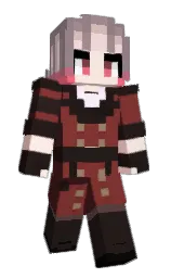 cocoa bean and sanguine brown Minecraft skin — Slim model — first worn by CorbeauSauvage