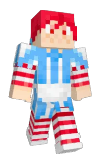 Front of KazMono's skin