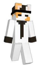 white and zeus Minecraft skin — Classic model