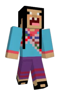 Front of lujano's skin