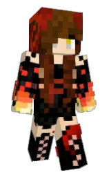 black and frangipani Minecraft skin — Slim model