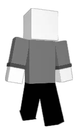 boulder and white Minecraft skin — Classic model
