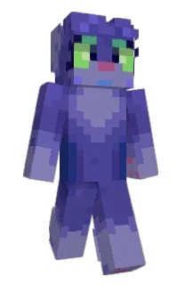 Front of purcaty's skin
