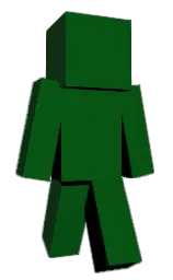 black and forest green Minecraft skin — Classic model