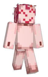 cosmos and my pink Minecraft skin — Classic model