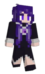 cinder and persian indigo Minecraft skin — Slim model