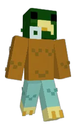 Greenade7's Minecraft skin wearing the Aurora cape