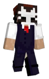 JuneHere's Minecraft skin wearing the Menace cape