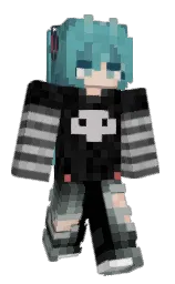 black and gunsmoke Minecraft skin — Classic model