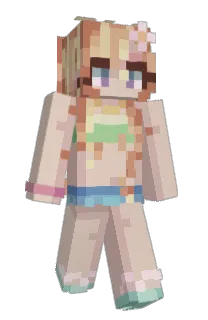 Front of Einilda's skin