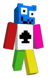 white and mercury Minecraft skin — Classic model — first worn by AloeTevi