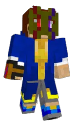 Minecraft-Skin in jumbo und international klein blue — Modell: Klassisch — zuerst getragen von Luck_ID