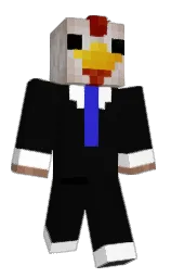 cod gray and white Minecraft skin — Classic model — first worn by Hiroo017