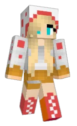 cinnabar and frangipani Minecraft skin — Classic model