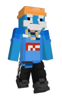 Front of PINKBALD's skin