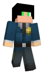 black and cello Minecraft skin — Classic model — first worn by lololevrai