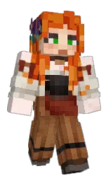 fair pink and mule fawn Minecraft skin — Slim model — first worn by LuckyJackie