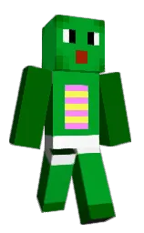 white and green haze Minecraft skin — Classic model