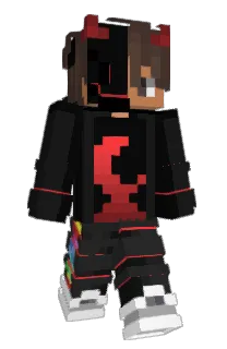 Front of Landender's skin