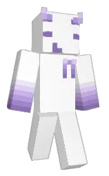 white and purple mountain's majesty Minecraft skin — Classic model