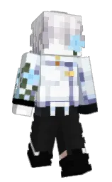 cod gray and catskill white Minecraft skin — Slim model — first worn by SmolAsteris