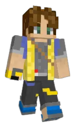 boulder and gold sand Minecraft skin — Classic model — first worn by lucky_the_great