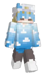 hiimcloudd's Minecraft skin wearing the Aurora cape