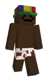 black marlin and metallic bronze Minecraft skin — Slim model — first worn by Mudando