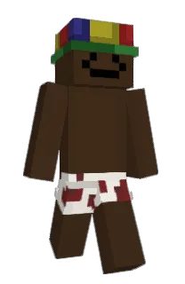 Front of Mudando's skin