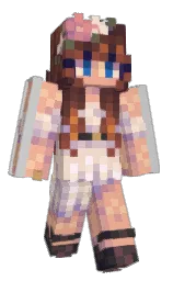 manhattan and albescent white Minecraft skin — Slim model — first worn by shmegls