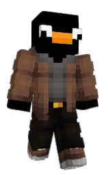 black and shingle fawn Minecraft skin — Classic model — first worn by JoshM2007