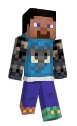 black and gigas Minecraft skin — Classic model — first worn by StormStormy