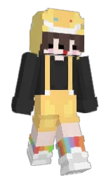 Aviraaa's Minecraft skin wearing the Pan cape